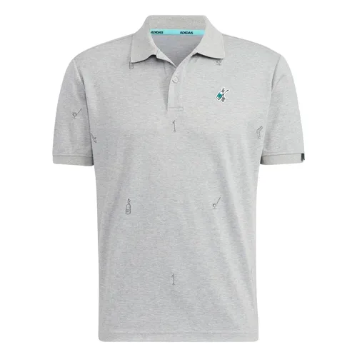 Thời trang Xám Áo Polo - Áo Polo Nam Adidas PG Monog HA0196 Màu Xám Size S - Vua Hàng Hiệu