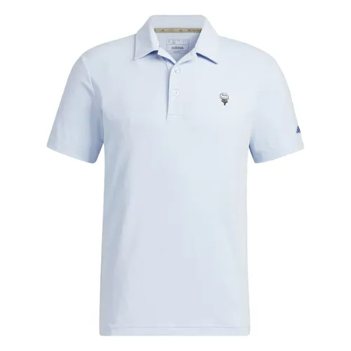 Thời trang Xanh nhạt Áo Polo - Áo Polo Nam Adidas Returnable Golf Ball Emblem HS4490 Xanh Nhạt Size L - Vua Hàng Hiệu