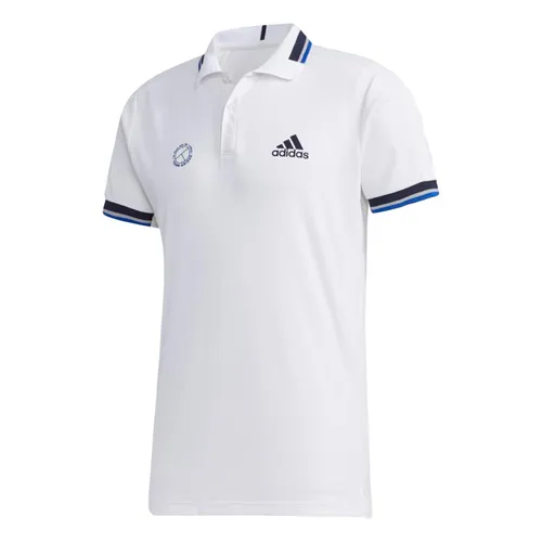 Thời trang Adidas Áo Polo - Áo Polo Nam Adidas Tennis Top Solid Heat.Rdy FS3773 Màu Trắng Size XS (Form Âu) - Vua Hàng Hiệu