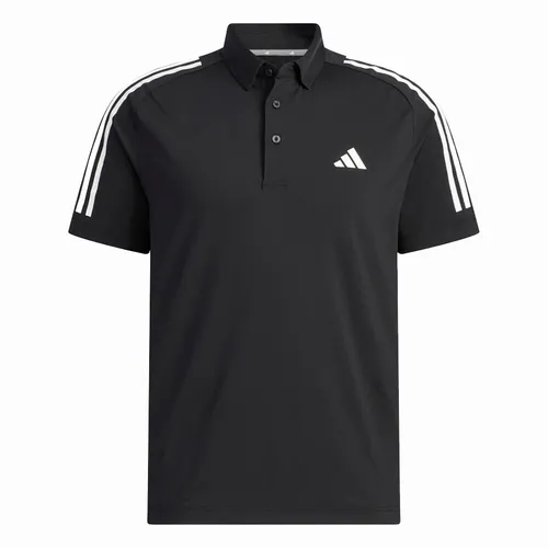 Áo Polo Nam Adidas Three Stripes Short Sleeved Stretch Button Down HT6862 Màu Đen Size S