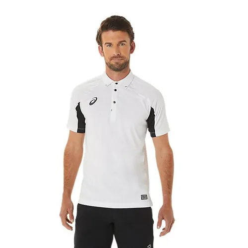 Thời trang Áo Polo 65% cotton, 35% polyester - Áo Polo Nam Asics Dry Cotton Shirt 2101A174-100 Màu Trắng Size M - Vua Hàng Hiệu