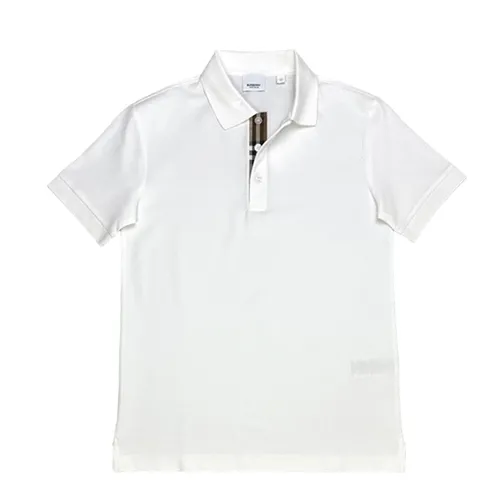 Áo Polo Nam Burberry Shirt Màu Trắng Size L