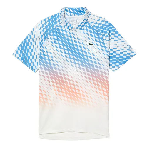 Thời trang - Áo Polo Nam Lacoste Regular Tennis x Novak Djokovic Player Version DH5177 YIP Màu Trắng Phối Xanh Size 4 - Vua Hàng Hiệu