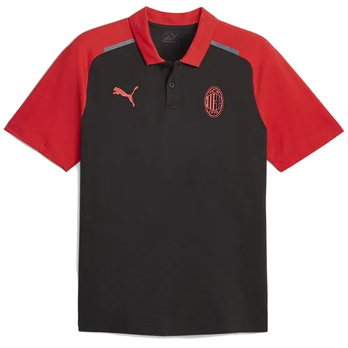 Thời trang Puma Áo Polo - Áo Polo Nam Puma AC Milan Casuals Men's 772305-04 Màu Đen Đỏ Size S - Vua Hàng Hiệu