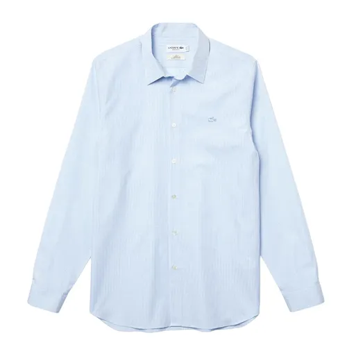 Áo Sơ Mi Nam Lacoste Men's Regular Fit Checkered Premium Cotton Poplin Shirt CH2974.F6Z Màu Xanh Nhạt Size 38 - Thời trang - Vua Hàng Hiệu