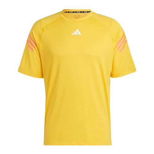 Áo Thun Nam Adidas Train Icons 3-Stripes Training Tee T-Shirt IC2075 Màu Vàng Size L - Thời trang - Vua Hàng Hiệu