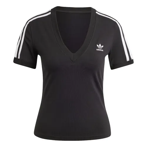 Adidas - Áo Thun Nữ Adidas 3 Stripes V-Neck T-Shirt IU2416 Màu Đen Size S - Vua Hàng Hiệu