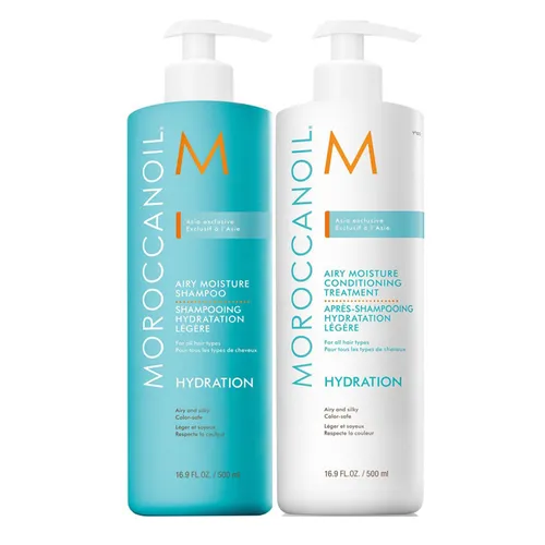 Chăm sóc tóc Dầu gội/Dầu xả - Bộ Dầu Gội Và Xả Dưỡng Ẩm Moroccanoil Hydration (2 x 500ml) - Vua Hàng Hiệu