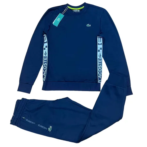 Thời trang Lacoste Bộ quần áo nỉ - Bộ Quần Áo Nỉ Nam Lacoste Men's Sport Màu Xanh Navy Size 4 - Vua Hàng Hiệu