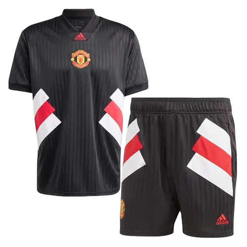Bộ Thể Thao Nam Adidas Icon Manchester United HT2002/HT2001 Màu Đen Size XS