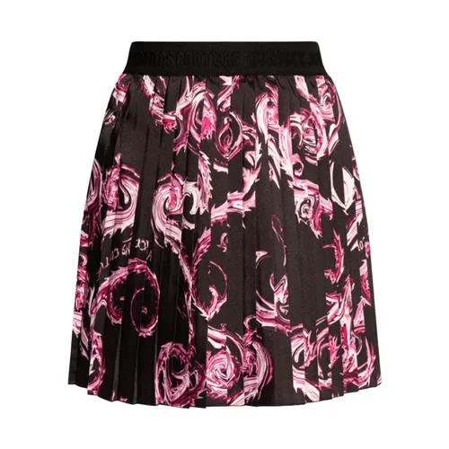 Chân Váy Nữ Versace Jeans Couture Black With Pink Logo Printed 77HAE820NS462QY2 Màu Hồng Đen Size 42 - Thời trang - Vua Hàng Hiệu