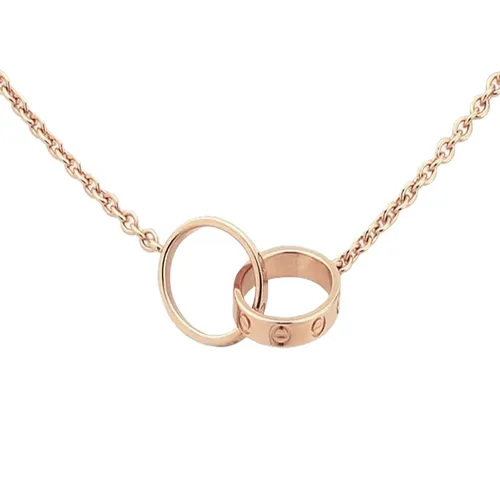 Trang sức Vàng hồng 18k - Dây Chuyền Nữ Jewery Luxury Love Rose Gold 18K Màu Vàng Hồng - Vua Hàng Hiệu