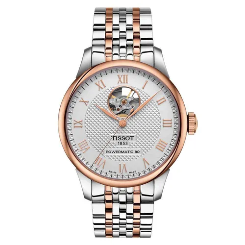 Đồng Hồ Nam Tissot Le Locle Powermatic 80 Open Heart T0064072203302 Màu Demi (Vàng Hồng – Bạc) - Đồng hồ - Vua Hàng Hiệu