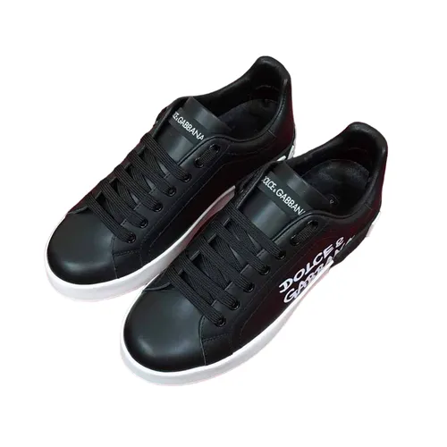 Giày Sneaker Nam Dolce & Gabbana D&G With Logo Printed CS1772 AW710 HWF57 Màu Đen Size 39.5