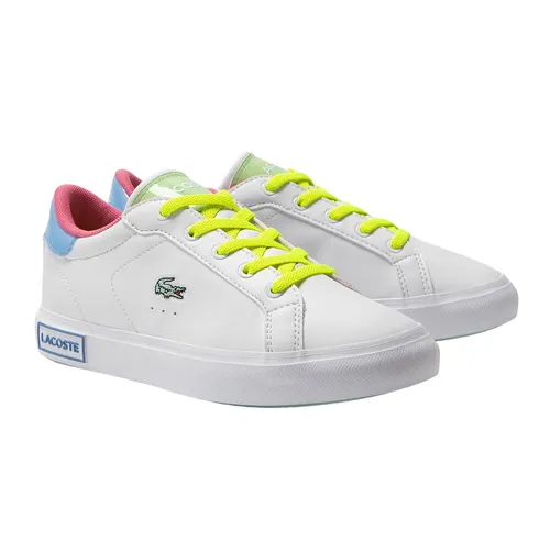 Giày Thể Thao Nữ Lacoste Powercourt Synthetic Colour Pop Trainers 45SUC0013-00-082 Màu Trắng Size 35.5 - Giày - Vua Hàng Hiệu
