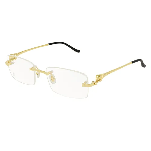 Kính Mắt Cận Nữ Cartier Gold Panthère Eyeglasses CT0281O 001 54 Màu Vàng - Kính mắt - Vua Hàng Hiệu