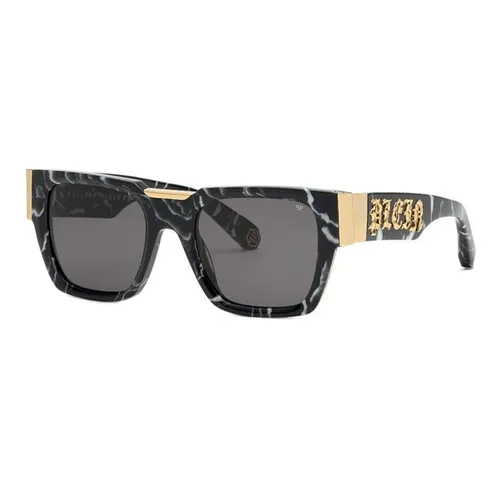 Kính Mát Nam Philipp Plein Sunglasses Square SPP095M 0Z21 Màu Đen Vân