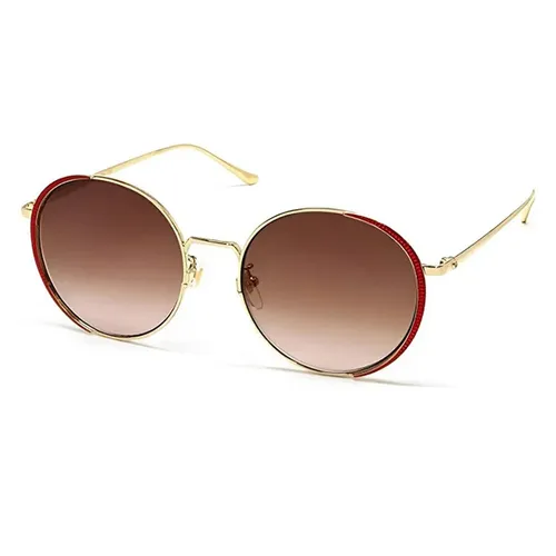 Kính Mát Nữ Gucci GG0401SK 002 Màu Đỏ Vàng
