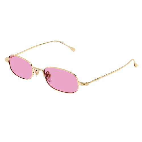 Kính Mát Nữ Gucci GG1648S 005 Sunglasses Màu Hồng Phối Vàng - Kính mắt - Vua Hàng Hiệu