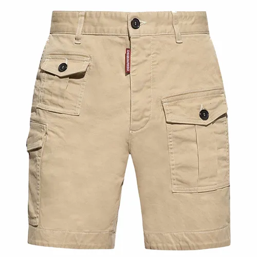 DSquared2 Quần shorts - Quần Short Nam Dsquared2 Cargo Chino S74MU0780 S39021 111 Màu Be Size 44 - Vua Hàng Hiệu