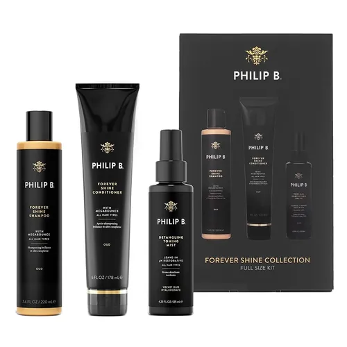 Philip B - Set Chăm Sóc Tóc Philip B Forever Shine Collection Full Size Kit 3 Món - Vua Hàng Hiệu
