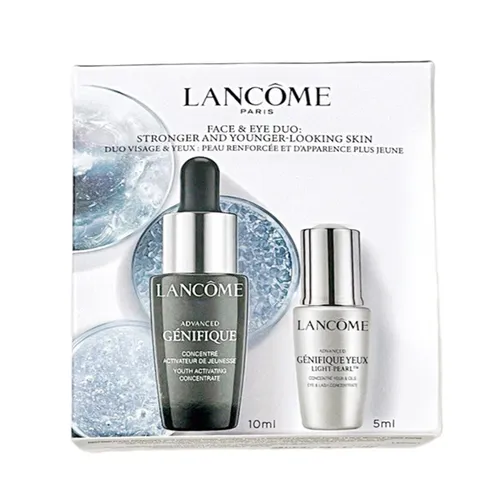 Set Lancôme Serum Advanced Geifique 10ml + Kem Mắt 5ml