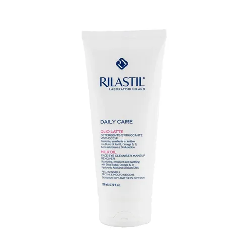 Sữa Rửa Mặt - Sữa Rửa Mặt Cho Da Nhạy Cảm Rilastil Daily Care Milk Oil 200ml - Vua Hàng Hiệu