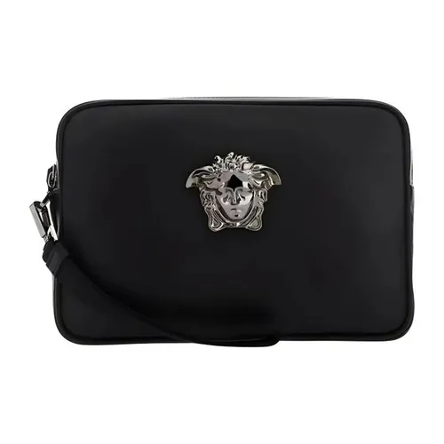 Túi xách - Túi Cầm Tay Nam Versace Medusa Plaque Clutch Bag DP88507DVT8ME-1B00E Màu Đen - Vua Hàng Hiệu