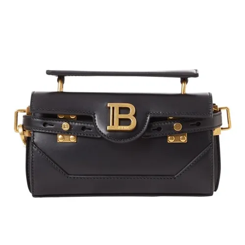 Túi xách - Túi Đeo Chéo Nữ Balmain B-Buzz 19 Bag Màu Đen - Vua Hàng Hiệu