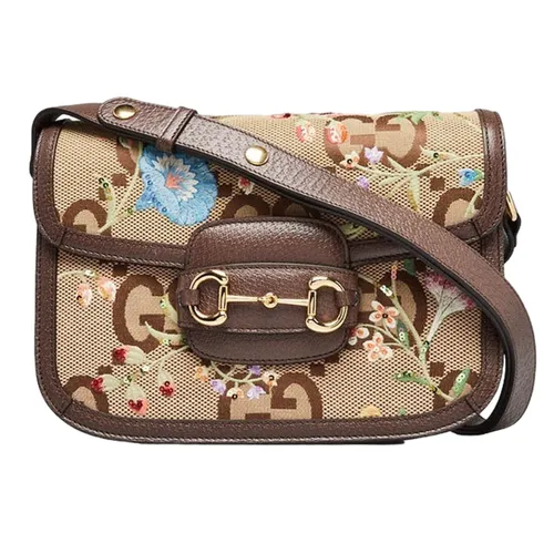 Túi Đeo Chéo Nữ Gucci Beige ‘Horsebit 1955’ Shoulder Bag 602204 UKMLG-2562 Màu Be Nâu - Túi xách - Vua Hàng Hiệu