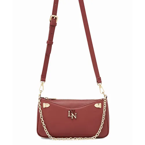 Túi Đeo Chéo Nữ Lyn Phalos S Shoulder Bags LL24FBS044 Red Màu Đỏ Đô