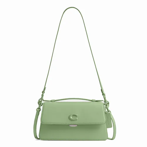 Túi Đeo Vai Nữ Coach Juno Rectangular Flap Shoulder Bag CR706 Pale Pistachio Màu Xanh - Túi xách - Vua Hàng Hiệu