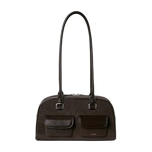 Túi xách - Túi Đeo Vai Nữ Stand Oil Chubby Bag Marron Combi Màu Nâu Đậm - Vua Hàng Hiệu