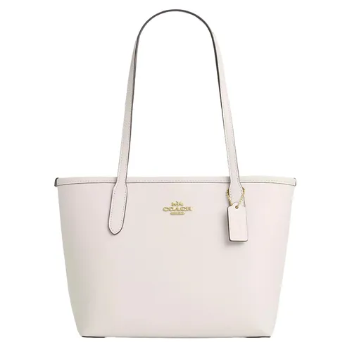 Túi Tote Nữ Coach Small City CT859 Gold/Chalk Màu Trắng - Túi xách - Vua Hàng Hiệu