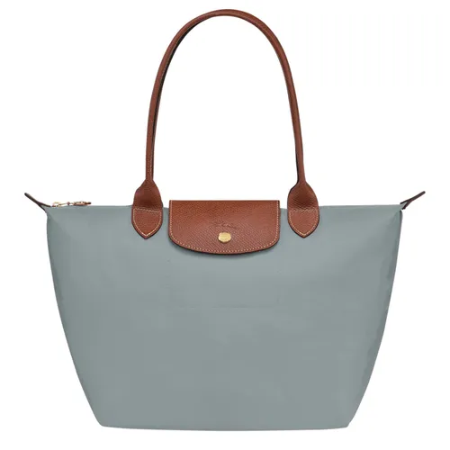 Túi Xách Nữ Longchamp Le Pliage Original M Bag Recycled Canvas Acier L2605089P80 Màu Xanh Xám - Túi xách - Vua Hàng Hiệu
