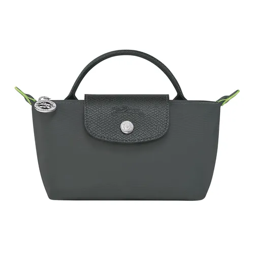 Túi xách Longchamp Than chì Túi xách tay - Túi Xách Nữ Longchamp Le Pliage Original Mini Pouch With Handle Graphite Màu Than Chì - Vua Hàng Hiệu