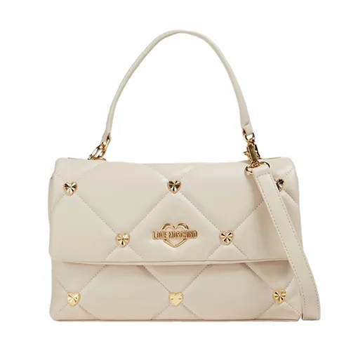 Túi Xách Nữ Love Moschino Jewel Heart Leather Bag JC4084PP1GLZ0110 Màu Be