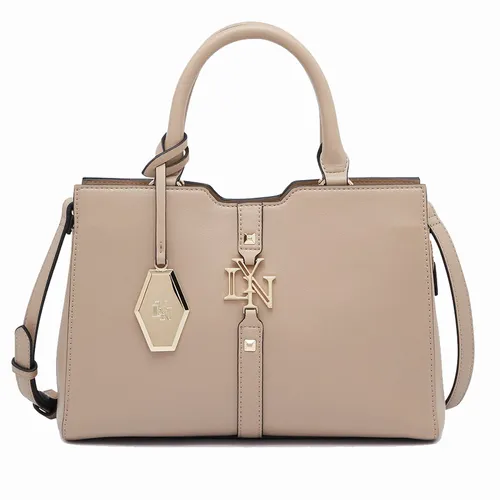 Túi xách Lyn Be đậm - Túi Xách Nữ Lyn Galactiga M Handbags LL24CBS240 Màu Be Đậm - Vua Hàng Hiệu