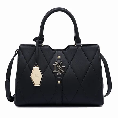 Túi Xách Nữ Lyn Galactiga Quilt M Handbags LL24CBS241 Màu Đen