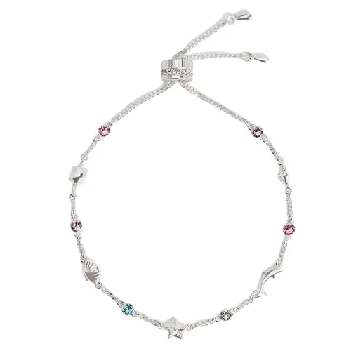 Vòng Đeo Tay Nữ Charles & Keith CNK Oceana Crystal Bracelet Silver CK5-12120398 Màu Bạc
