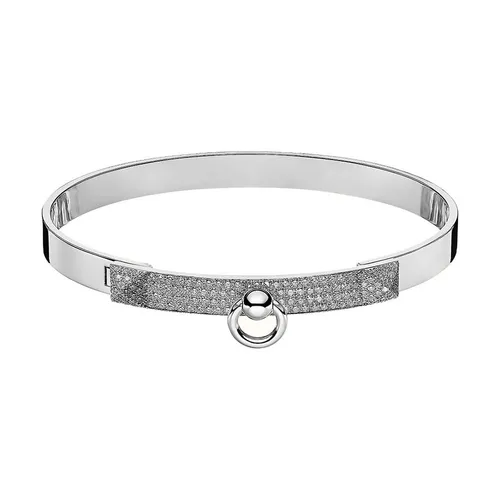 Vòng Đeo Tay Nữ Jewery Luxury Collier De Chien Đính 130 Kim Cương Vàng Trắng - Trang sức - Vua Hàng Hiệu