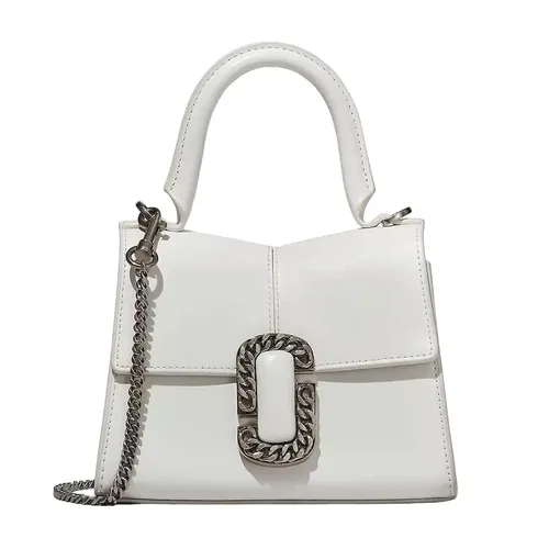 Túi Xách Tay Nữ Marc Jacobs The St. Marc Top Handle Bag 2P3HSC004H01 Màu Trắng