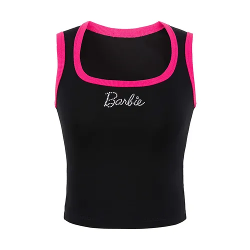 Pickleball - Áo Ba Lỗ Nữ Weird Market Pickleball Barbie Rhinestone Printed Vest Moonless Night Màu Đen Size S - Vua Hàng Hiệu
