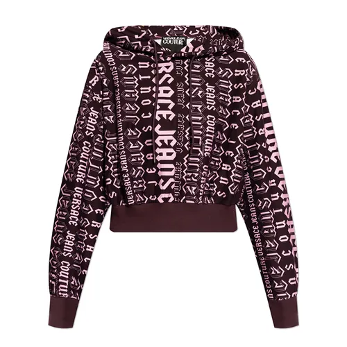 Versace - Áo Hoodie Nữ Versace Jeans Couture Purple 77HAI314 FS172 R06 Màu Tím Size 2XS - Vua Hàng Hiệu