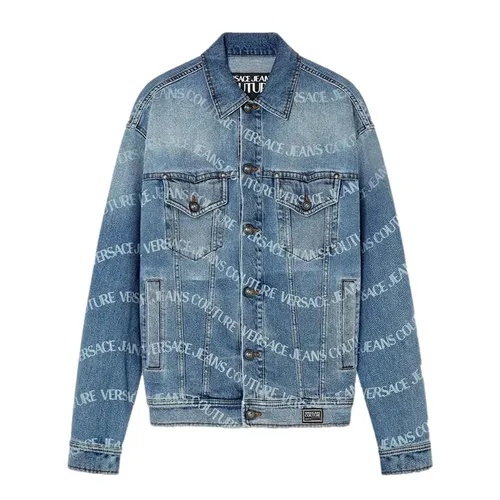 Áo Khoác Jean Nam Versace Denim Jacket 76GAS400 DW009L29 904 Màu Xanh Nhạt Size 44