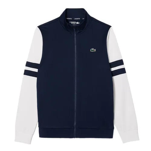 Thời trang - Áo Khoác Nỉ Nam Lacoste Men's Zip-Up Stretch Tennis Sweatshirt SH7521-51 525 Màu Xanh Navy Size 3 - Vua Hàng Hiệu