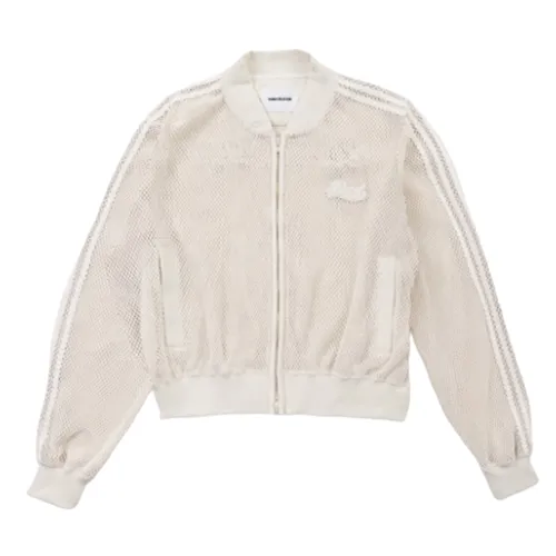 Badblood - Áo Khoác Nữ Badblood W-KNT24-005 Crochet Knit MA-1 Cream Màu Kem Size S - Vua Hàng Hiệu