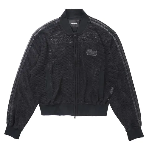 Badblood - Áo Khoác Nữ Badblood W-KNT24-006 Crochet Knit MA-1 Black Màu Đen Size S - Vua Hàng Hiệu