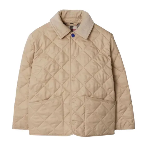 Thời trang - Áo Khoác Nữ Burberry In Beige 8092457 1002 Màu Be Size 14Y - Vua Hàng Hiệu
