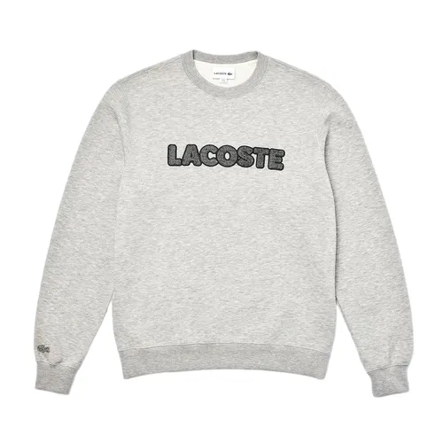 Áo Nỉ Sweater Nam Lacoste Men's Crew Neck Flecked Fleece Sweatshirt SH1967-51 Màu Xám Size 4